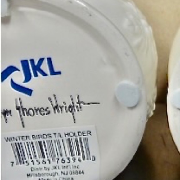 🎄SALE See-Thru Window Red Cardinal Ceramic Candle Holder NEW, votive tealight - Picture 5 of 5